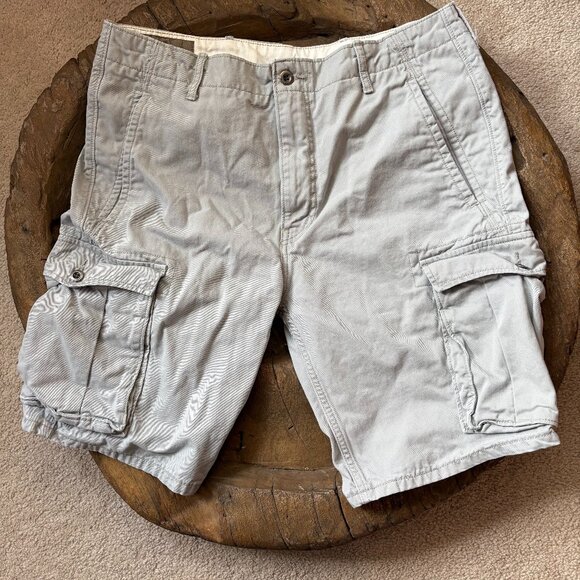 Levi's heavyweight cotton tan cargo shorts dadcore 90s street gorpcore men's 36 - Picture 1 of 5